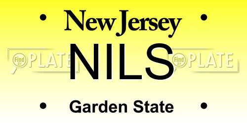 NILS New Jersey License Plate
