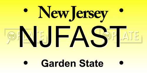 NJFAST New Jersey License Plate