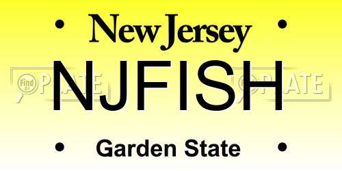 NJFISH New Jersey License Plate