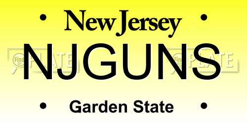NJGUNS New Jersey License Plate