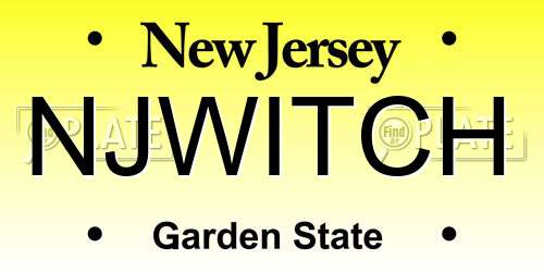 NJWITCH New Jersey License Plate