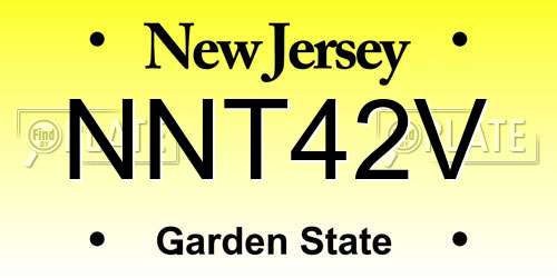 NNT42V New Jersey License Plate