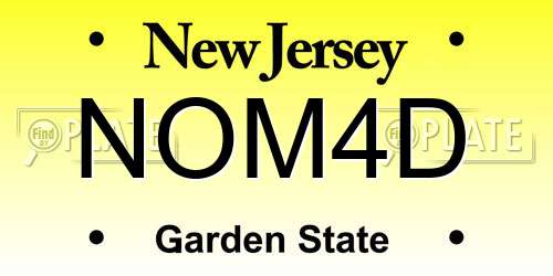 NOM4D New Jersey License Plate
