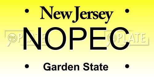 NOPEC New Jersey License Plate