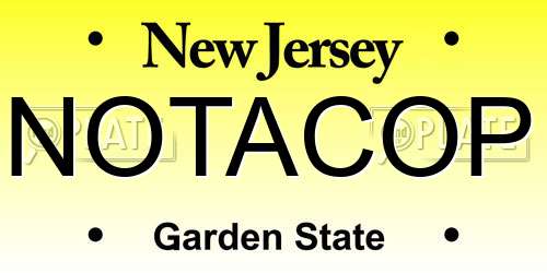 NOTACOP New Jersey License Plate
