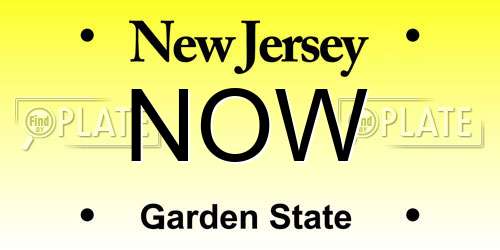 NOW New Jersey License Plate