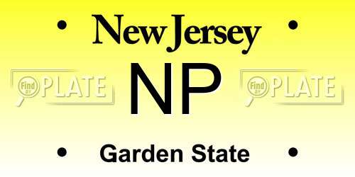 NP New Jersey License Plate