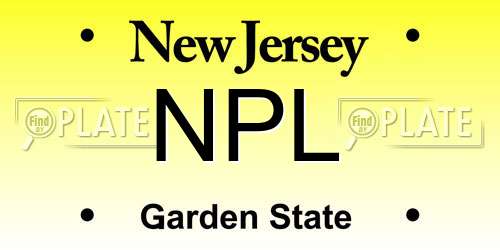 NPL New Jersey License Plate
