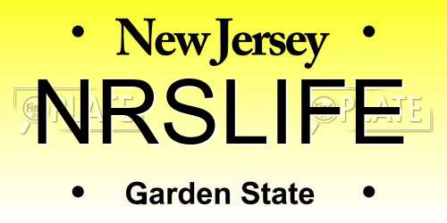 NRSLIFE New Jersey License Plate