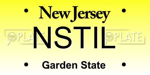 NSTIL New Jersey License Plate
