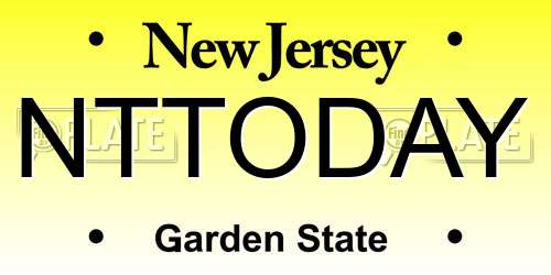NTTODAY New Jersey License Plate
