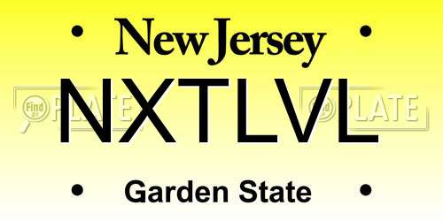NXTLVL New Jersey License Plate