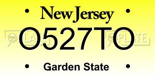O527TO New Jersey License Plate