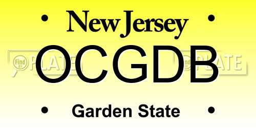 OCGDB New Jersey License Plate