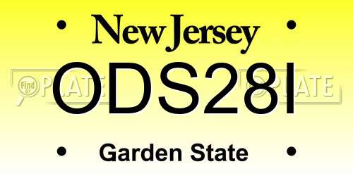 ODS28I New Jersey License Plate