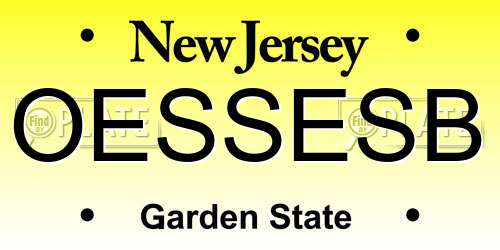 OESSESB New Jersey License Plate