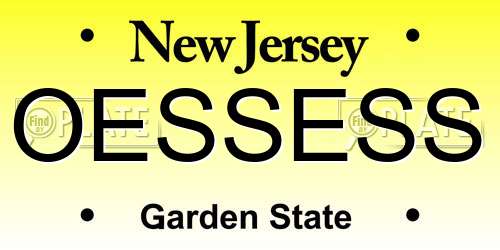 OESSESS New Jersey License Plate