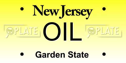 OIL New Jersey License Plate