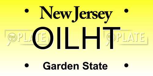 OILHT New Jersey License Plate