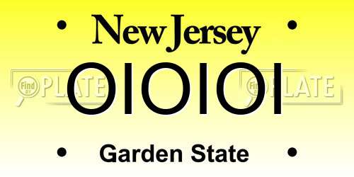 OIOIOI New Jersey License Plate