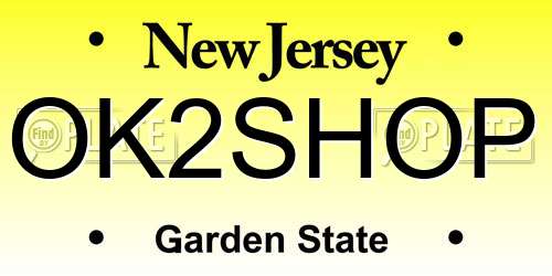 OK2SHOP New Jersey License Plate