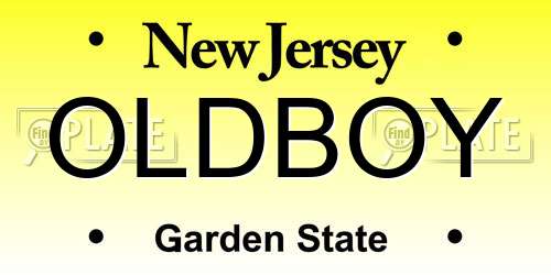 OLDBOY New Jersey License Plate