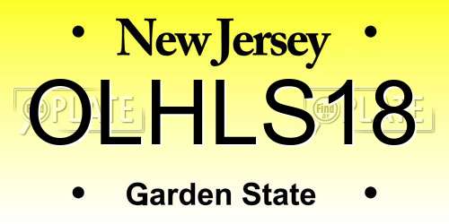 OLHLS18 New Jersey License Plate