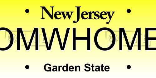 OMWHOME New Jersey License Plate