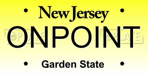 ONPOINT New Jersey License Plate