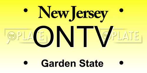 ONTV New Jersey License Plate
