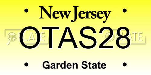 OTAS28 New Jersey License Plate