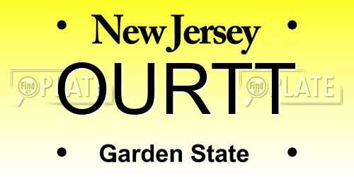 OURTT New Jersey License Plate