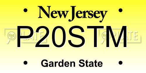 P20STM New Jersey License Plate