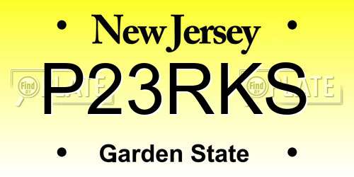 P23RKS New Jersey License Plate