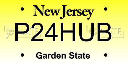 P24HUB New Jersey License Plate