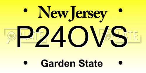 P24OVS New Jersey License Plate