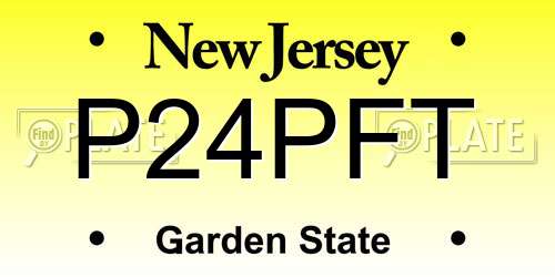 P24PFT New Jersey License Plate
