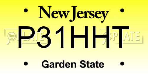 P31HHT New Jersey License Plate