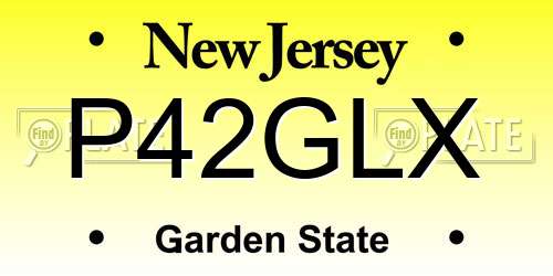 P42GLX New Jersey License Plate