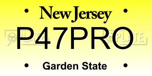 P47PRO New Jersey License Plate
