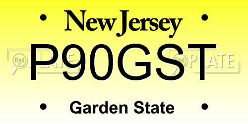P90GST New Jersey License Plate