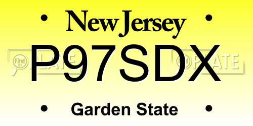 P97SDX New Jersey License Plate
