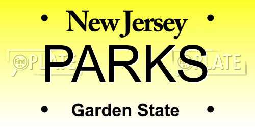 PARKS New Jersey License Plate