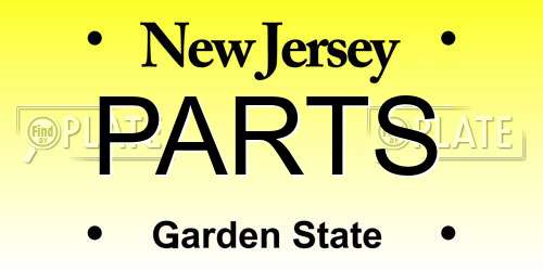PARTS New Jersey License Plate