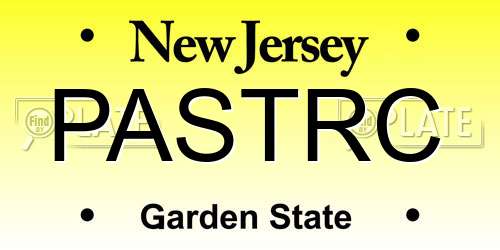 PASTRC New Jersey License Plate