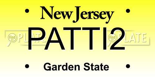 PATTI2 New Jersey License Plate