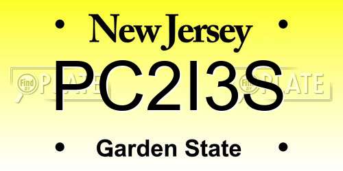 PC2I3S New Jersey License Plate