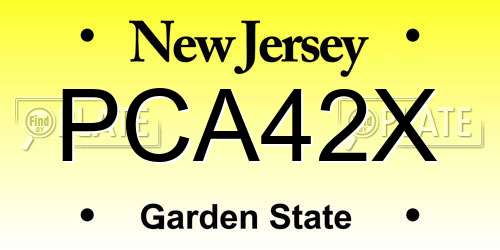 PCA42X New Jersey License Plate