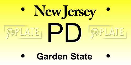 PD New Jersey License Plate