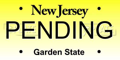 PENDING New Jersey License Plate